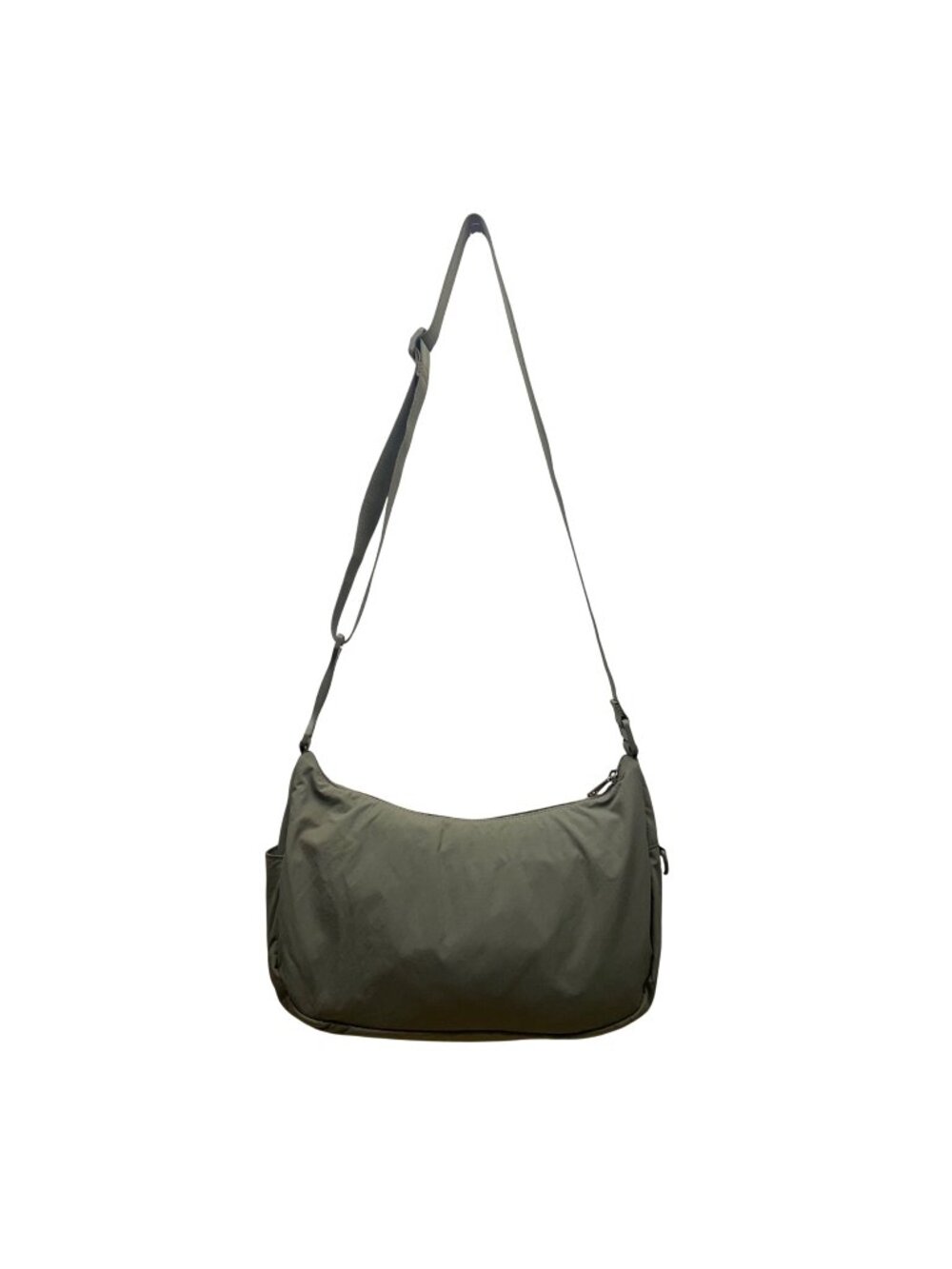 Athleta Women’s Green Nylon Adjustable Strap Anytime Crescent Crossbody Bag